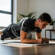 © Semesta Stock Visual - Healthy Lifestyle Concept with Man Exercising Indoors