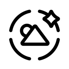 generate picture line icon