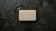 © NaesyaStudio - Creamy Artisan Soap Bar on Dark Wet Surface