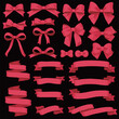 © Nicole Lucida - Red ribble label and bow ties stock illustration