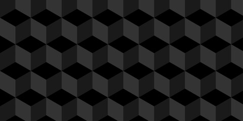 Wall Mural - abstract black and gray style minimal blank cubic. geometric pattern illustration mosaic, square and