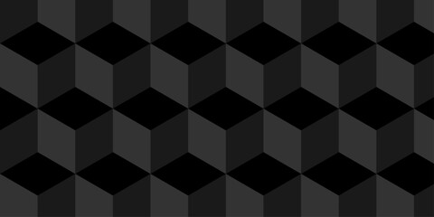 Wall Mural - abstract black and gray style minimal blank cubic. geometric pattern illustration mosaic, square and