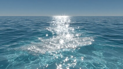 Wall Mural - Sunlit ocean surface