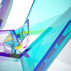 Wall Mural - Beautiful crystal glass illustration