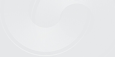 Wall Mural - white background glowing geometric lines on gray background. modern simple art shiny abstract