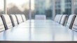 © N7 - Close-up of modern conference table — ready for collaborative business discussion