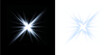 © Gunenko - Light, line, blue, shine ray creates shiny beam. PNG light, line, horizontal, blue, shine glows in Overlay with transparent brilliance. Neon laser PNG perfect for digital, energy luxury