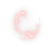 © Ekaterina - Magic, red, abstract, neon plasma ring spark glowing with electric lightning energy. Transparent portal PNG effect, futuristic thunder circle PNG Overlay for storm and shock design themes.