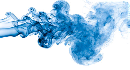 Wall Mural - Blue smoke effect design element for graphic projects and creative visual compositions