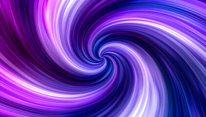 Canvas Print - mesmerizing abstract background with futuristic purple and blue glowing swirl. dynamic spiral vortex
