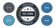 © Onetrick  - ISO 22000 Certified Badges PNG set – Quality Assurance and Numeric Labels for Standards and Recognition