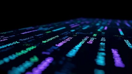 A futuristic abstract background of blue binary code streams across a circuit board, representing the global flow of digital data and technology