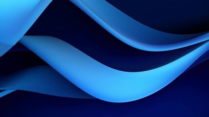 Wall Mural - Abstract blue waves create a dynamic flow, captured from a top-down angle. Ideal for a modern video background or digital art projects. Live desktop wallpaper.
