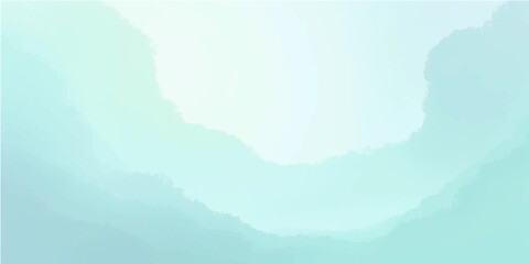 Wall Mural - Abstract watercolor strokes of blue and white swirl together, evoking the boundless sky on a clear summer day