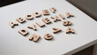 © Olia - Minimalistic top view of reversed and rotated alphabet letters on clean desk, symbolic representation of dyslexia awareness and literacy issues
