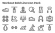© Ehtisham - Workout Visual Pack - 18 Bold Line Icons