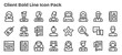 © Ehtisham - Client Design Icons - 24 in Bold Outline Style