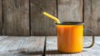 © Color - Black Mug on a Minimalist Pure Background