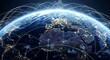 © MdMamun - Global network of connections spanning the earth at night