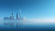 background of modern shanghai city skyline