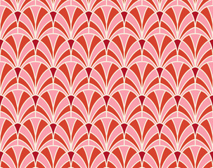 Wall Mural - classic art deco vector seamless pattern. abstract vintage background. geometric damask texture.