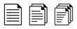 © Designflowbd - Paper documents icons. Line symbol and document icon. Paper symbol with single and multiple pages. vector illustration.