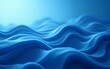 © li - Abstract blue waves with smooth curved lines creating a flowing fluid pattern with light and shadow effects suggesting movement and depth. High quality
