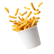 © Anik - French fries in a paper cup, isolated on transparent background