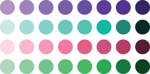 Soft Pastel Colourful Circle Framing Floating Soap Bubbles on a Clean White Minimalist Vector Design background