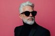 © Igor - Stylish man with white hair and sunglasses