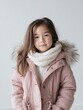 © SlotPoM - Winter Casual Look Girl in Pink Coat