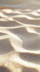 Wall Mural - close up shot of sand on a beach, perfect for travel or nature-related projects