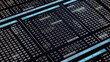 © ZETHA_WORK - Computer binary matrix memory code encryption process in high security cloud server, cybersecurity data information programming technology software, digital hex number UI display interface monitor