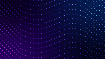 Wall Mural - Abstract wavy dotted background in blue and purple