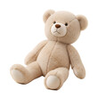 © MD ROUSHON ALI - Teddy Bear Wearing Blue Ribbon, Side Profile Sitting Pose, Isolated on remove
