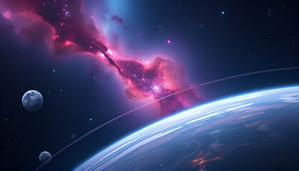 planet in space