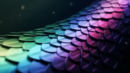 Abstract Dragon Scales: Dynamic Green and Gold Texture