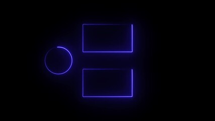 blue color Subscribe button and outro end screen outro card for gaming and video channel subscribe my channel icon animation on black background .