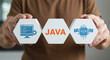 © White - Java Programming and Development Concept