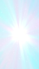 Wall Mural - fairy pink and blue light rays and shiny glitter stars animation, sunburst beams lullaby and kids vertical social media motion background