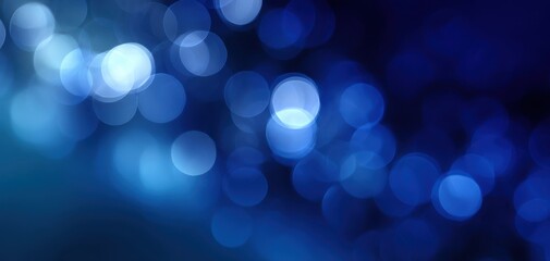 The mesmerizing blue bokeh lights creating a magical ambiance.