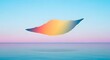 © Niyamot - Abstract Floating Island with Rainbow Gradient in Soft Sky