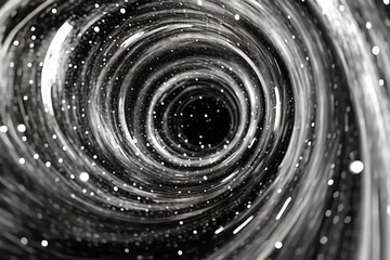 Wall Mural - Concepts of the curvature of space and time inside the universe, wormholes, and the time continuum. Backdrop to illustrate the idea of time travel