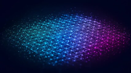 Abstract glowing network background