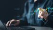 © Garun Studios - Investment Finance, Risk volatility management. Decision uncertainty caution. Risk assessment. Financial concept. Stock market analysis concept. Trading trading chart. Financial investment. Finance.