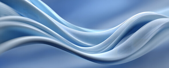 Wall Mural - blue curves on a soft abstract background