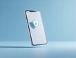 © ALEXANDER - Smartphone displaying a digital shield and lock icon, symbolizing mobile security and data protection