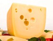 © Halal - Cheese wedge with holes