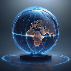 Wall Mural - global communication technology