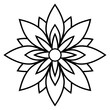 © Digital Art 5574 - Mandala Canna Flower Art Vector